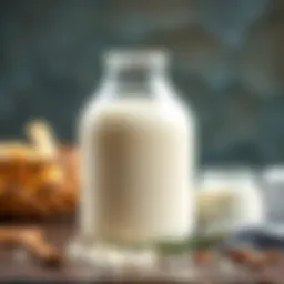 Fresh milk ready for fermentation