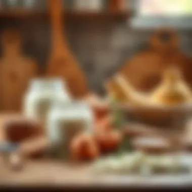 Tools and ingredients for yogurt fermentation