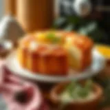 Delicious airfryer cake with a golden crust