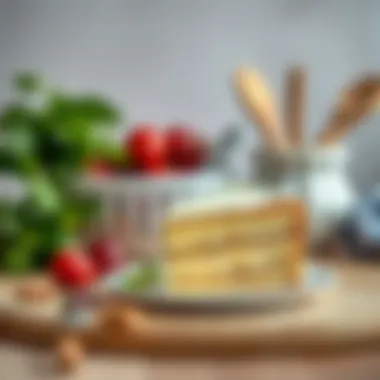 Ingredients for a healthy airfryer cake