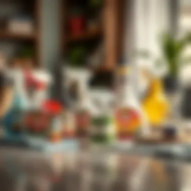 An array of specialized cleaning products