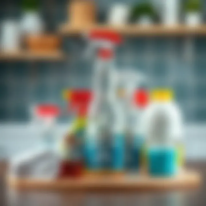 A collection of household items for stain removal