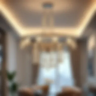 Modern chandelier design showcasing contemporary aesthetics