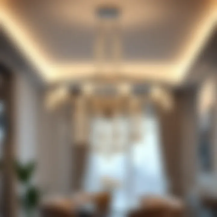 Modern chandelier design showcasing contemporary aesthetics