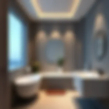 Elegant bathroom design with modern fixtures