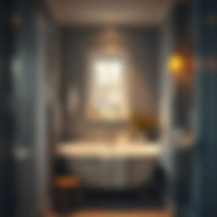 Cozy and inviting bathroom atmosphere