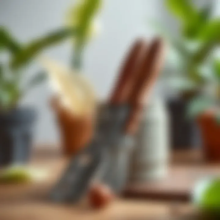 Essential tools for propagating peace lily leaves