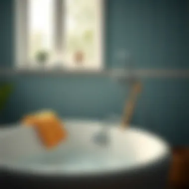 Maintenance tips for bathtubs with cleaning tools