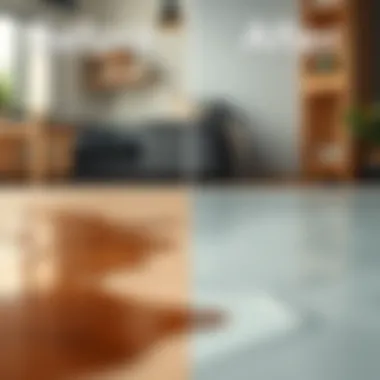 Transformation: Before and After Stain Removal Before and after images of a cleaned surface