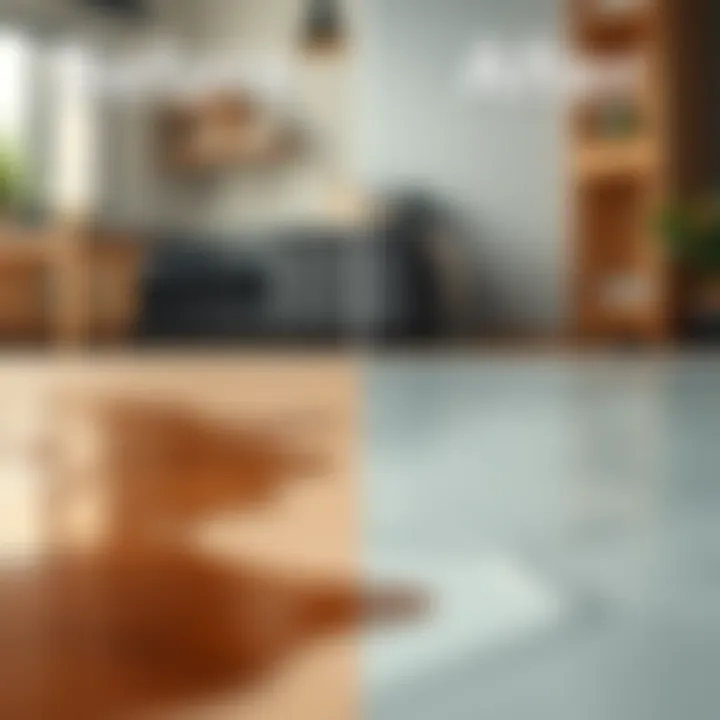 Transformation: Before and After Stain Removal Before and after images of a cleaned surface