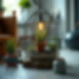 Creative DIY project showcasing upcycled materials