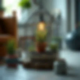 Creative DIY project showcasing upcycled materials