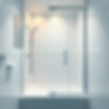 Clean shower cabin silicone with a sparkling finish