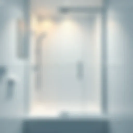 Clean shower cabin silicone with a sparkling finish