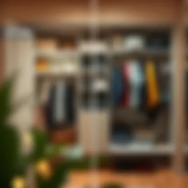 Before and after closet transformation