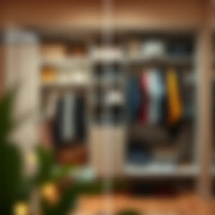 Before and after closet transformation