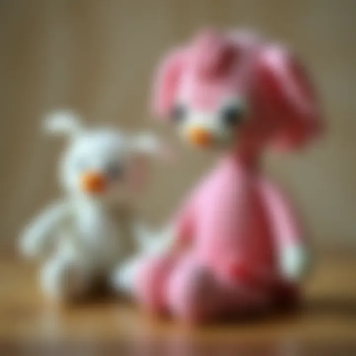 Detailed illustration of crochet techniques used in amigurumi projects.