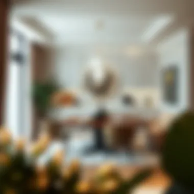 An elegant dining space showcasing innovative material choices