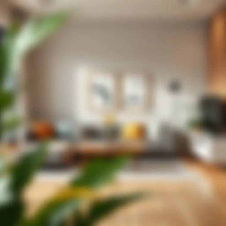 Strategically placed furniture contributing to spatial harmony