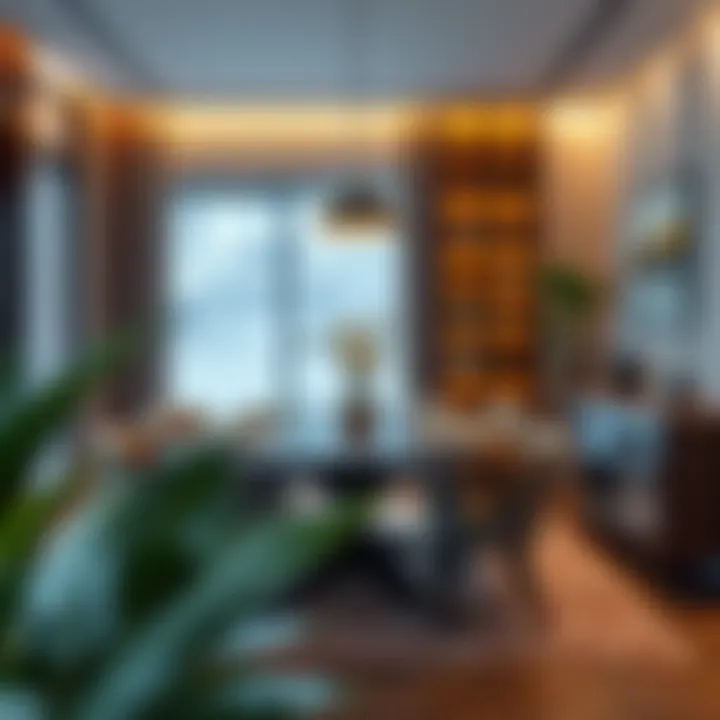 Creating a Cozy Dining Space with Rectangular Tables Stylish arrangement of a dining area with a rectangular table