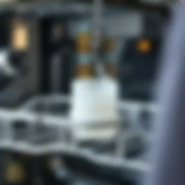 Cleaning the Dishwasher Filter Close-up of dishwasher filter being cleaned under running water