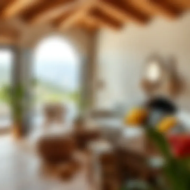 Color palette inspired by the earth for stone homes