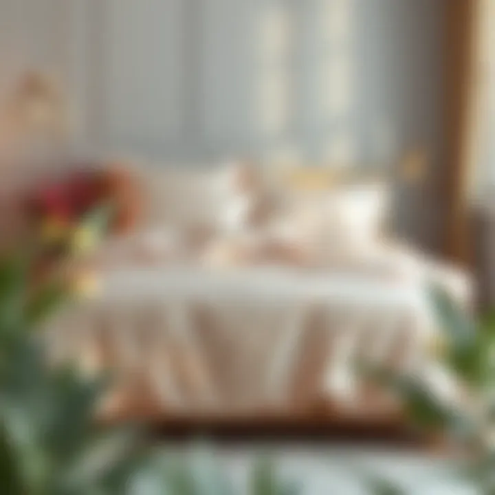 Elegant silk duvet cover