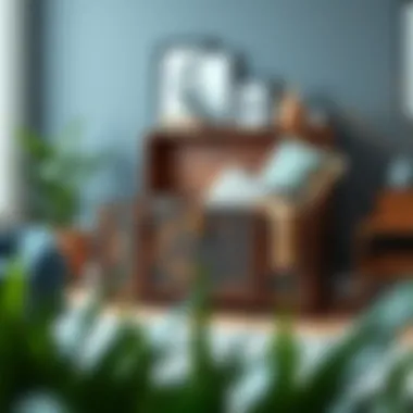 Innovative design showcasing a trunk integrated into modern decor.