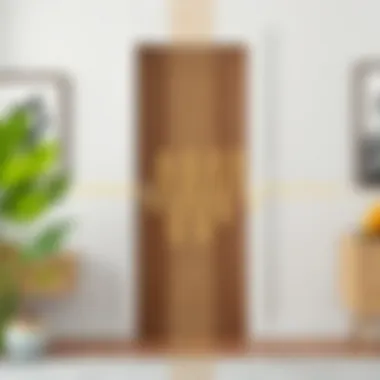 Sound Wave Absorption by Panels Illustration of a sound wave being absorbed by soundproofing panels installed on a door.