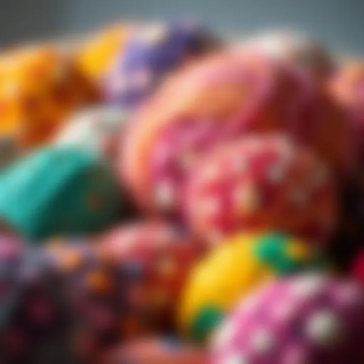 Vibrant Texture and Color in Spheres A vibrant display of texture and color in homemade spheres