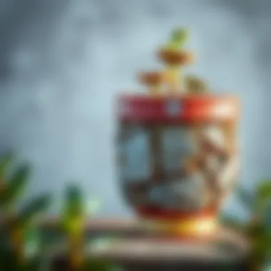 Unique handmade pot using recycled materials