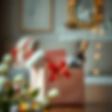 Elegant Gift Bag Contents An elegant gift bag filled with special items