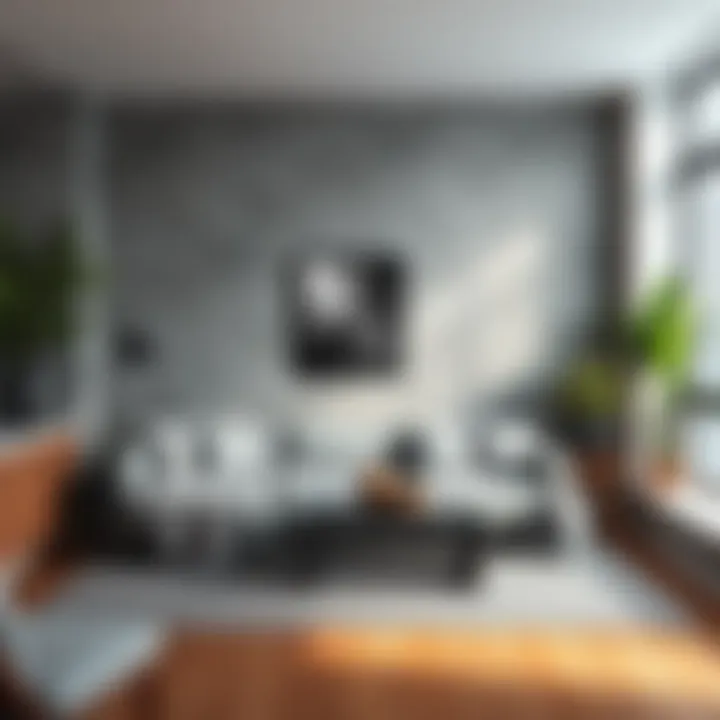 A creative DIY project using various shades of grey to enhance aesthetic appeal.