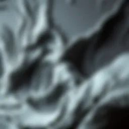 An abstract representation of the formation of the color gray.