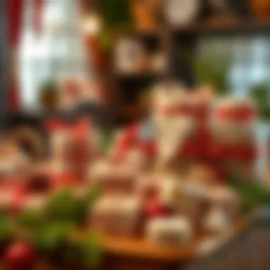 An assortment of handmade gifts displayed elegantly