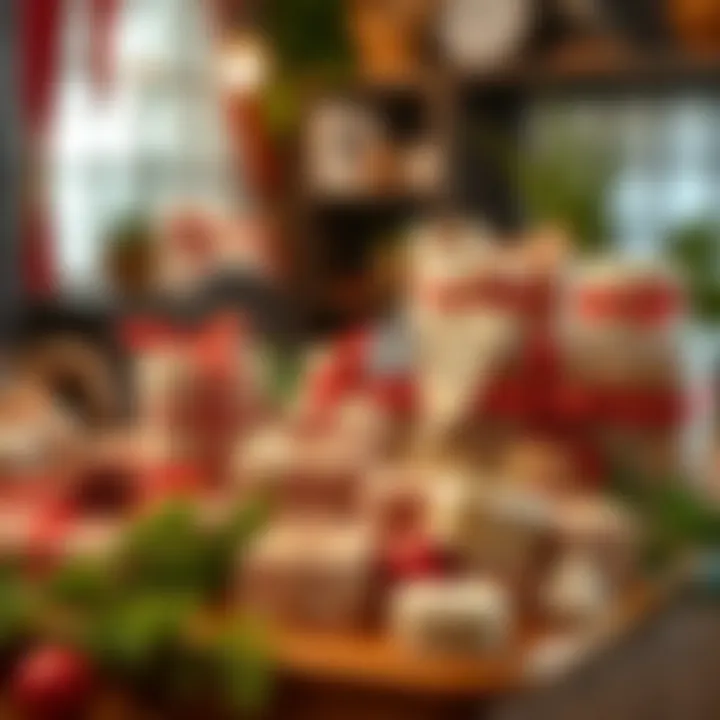 An assortment of handmade gifts displayed elegantly