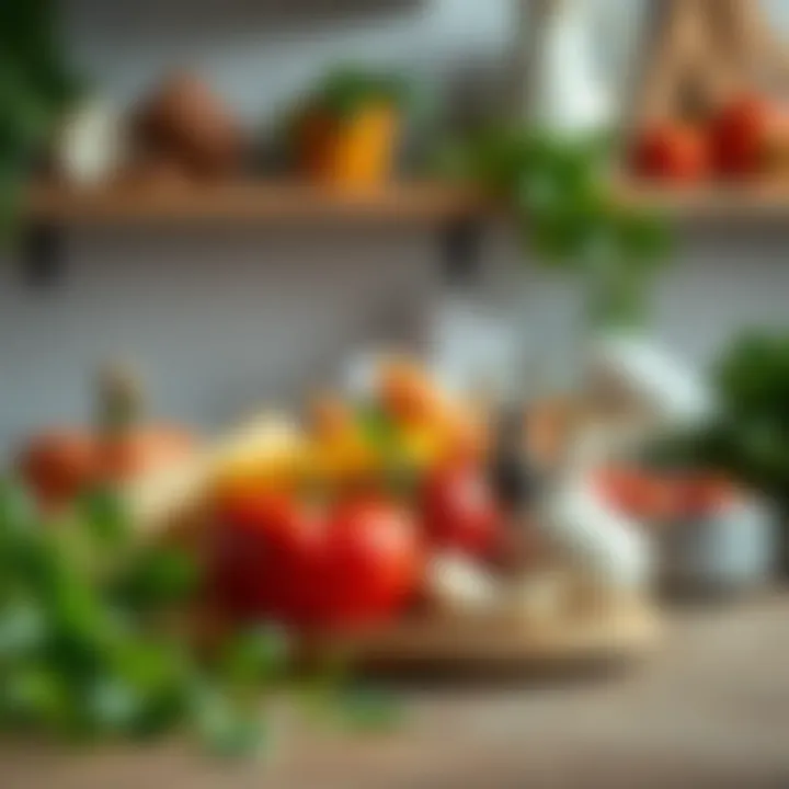 Ingredients for a healthy meal