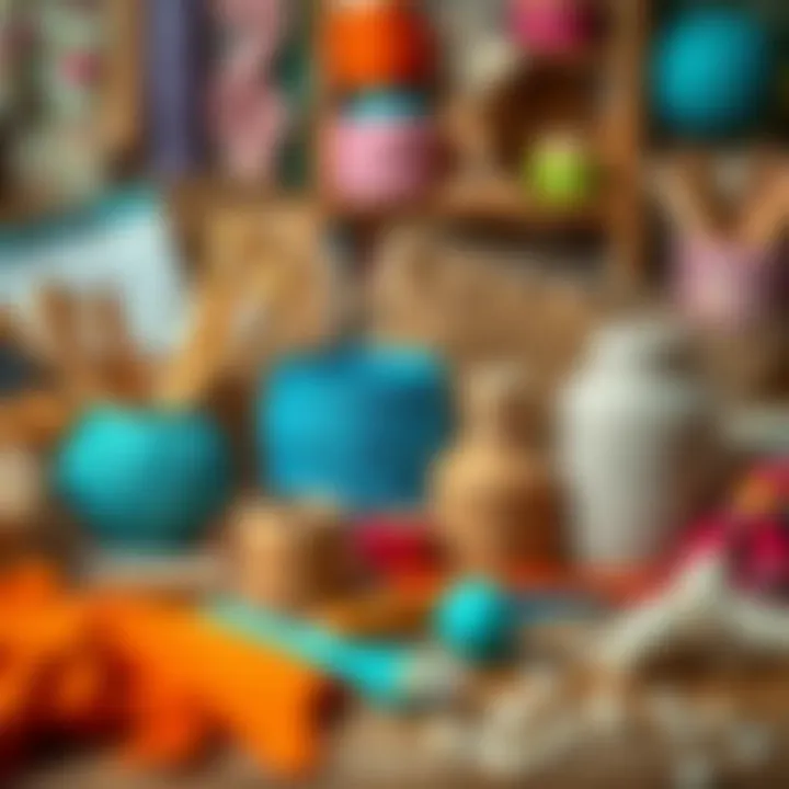 Crafting Inspiration Inspiring DIY craft materials beautifully arranged