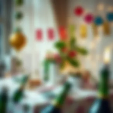 Inviting table setup for a birthday party with decorations