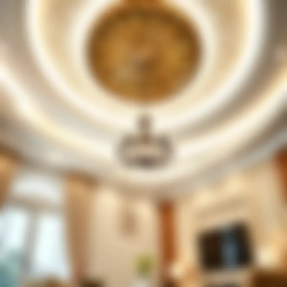 Elegant drop ceiling design enhancing interior space