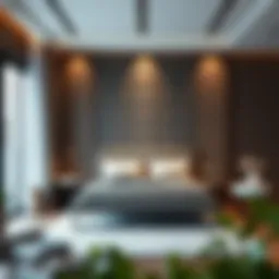 Elegant bed frame showcasing modern design