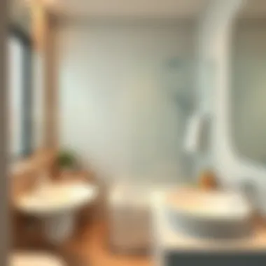 Sparkling bathroom reflecting cleanliness