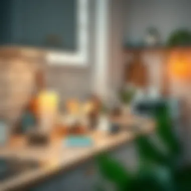 Stylish kitchen countertop organization