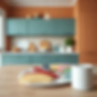 Thoughtful Color Palette A thoughtfully arranged palette of colors for kitchen painting.