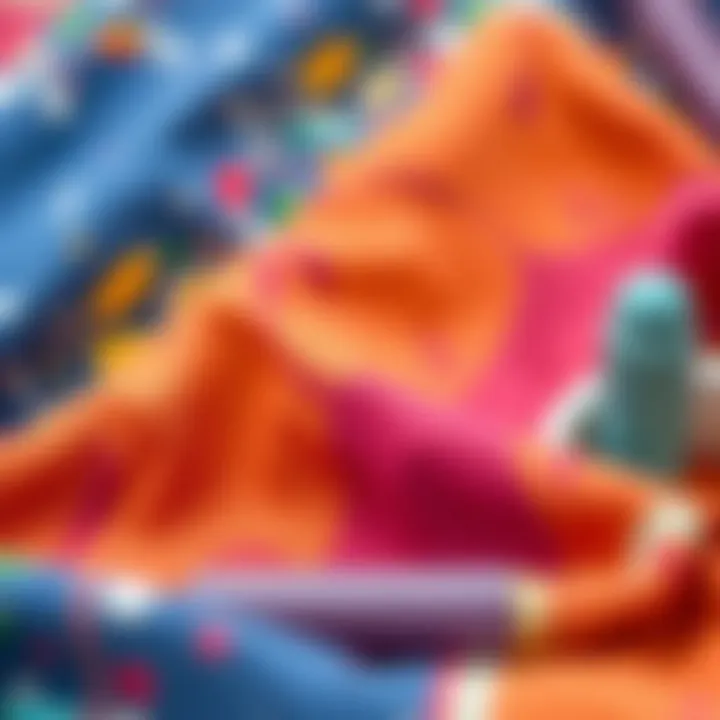 Different types of paint on fabric