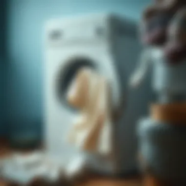 Washing machine with clothes post-treatment