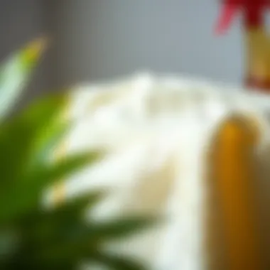 A pristine, stain-free piece of cloth after cleaning