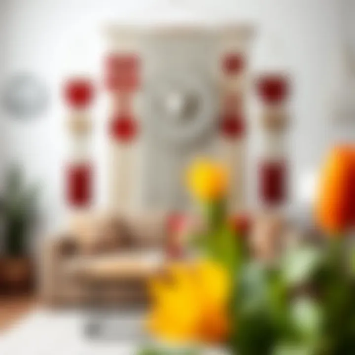 Beautifully arranged macrame wall decor in a home setting
