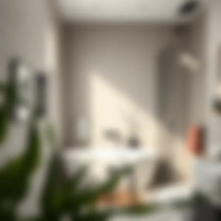 Minimalist Elegance in Modern Bathrooms Sleek modern bathroom design featuring minimalist fixtures and natural light.