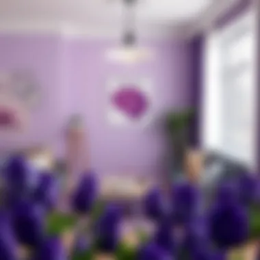 Understanding the Psychological Impact of Purple Infographic illustrating the psychological effects of purple on mood and perception